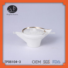 Lebensmittel Safe Küche Kanister Sets Keramik, Einzigartige Porzellan Gewürz Gläser Großhandel Goldrand